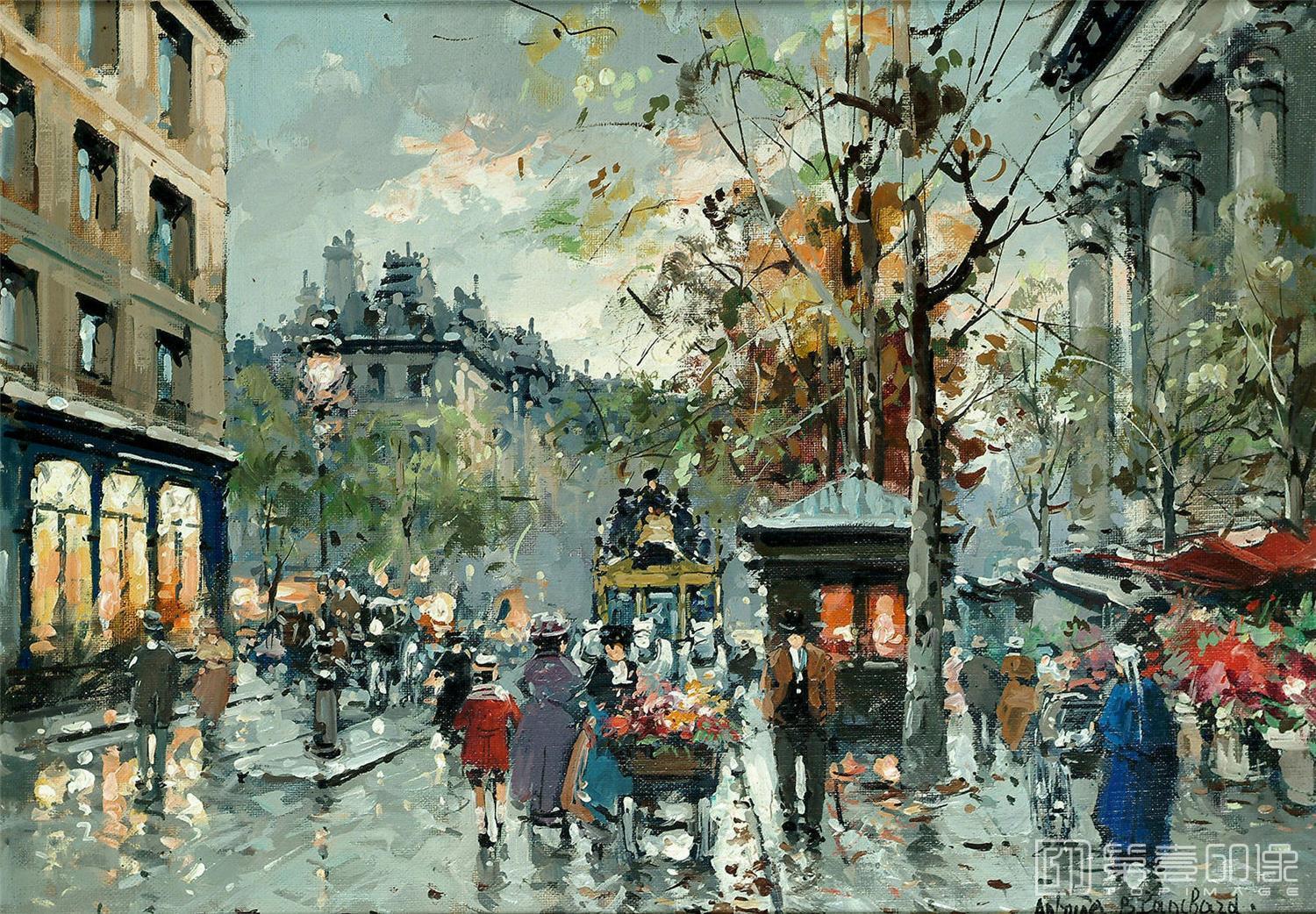油画-安托万·布兰乍得 Antoine Blanchard作品-118